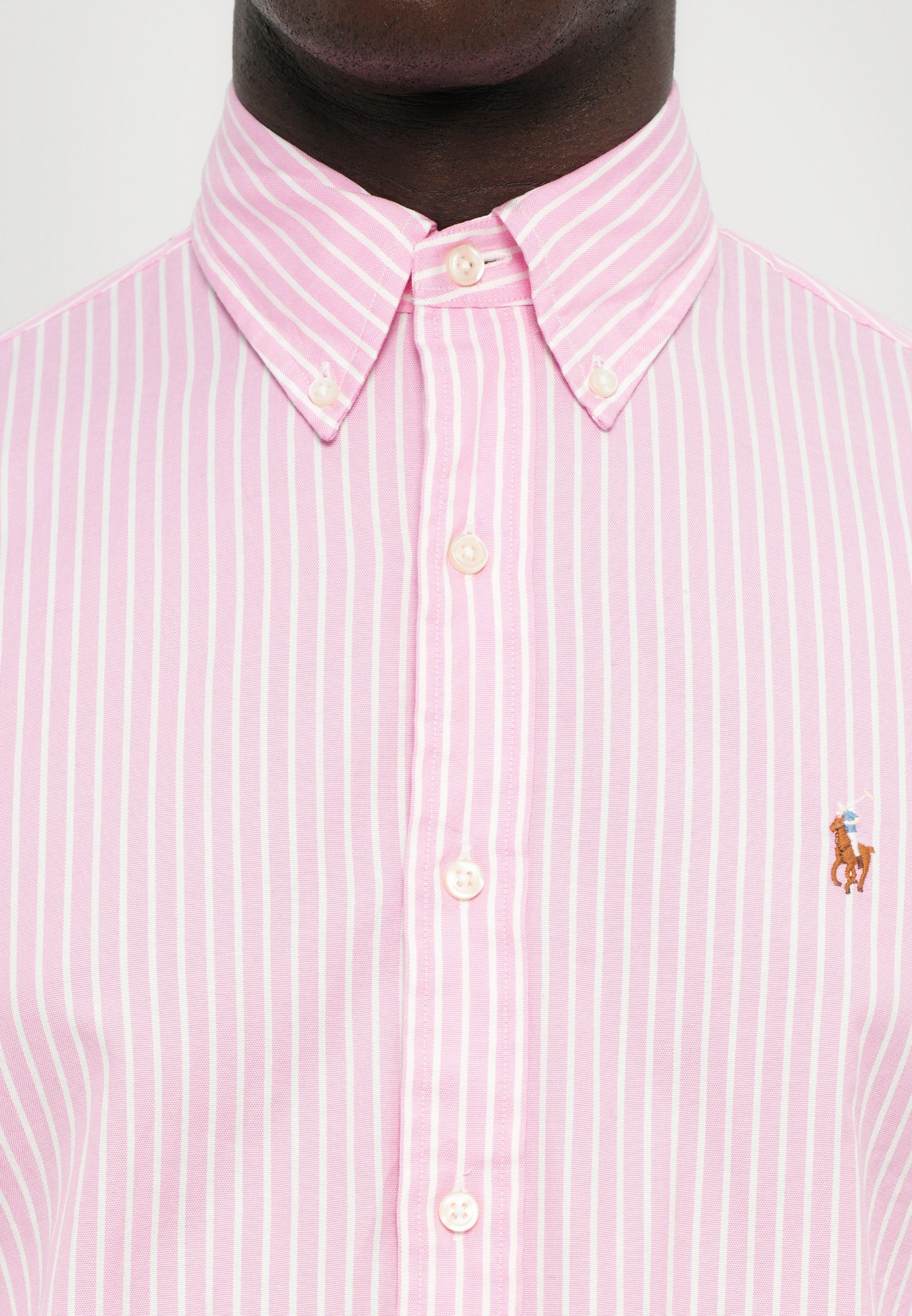 Polo Ralph Lauren gestreept overhemd op maat - Overhemd - nieuw roze/wit