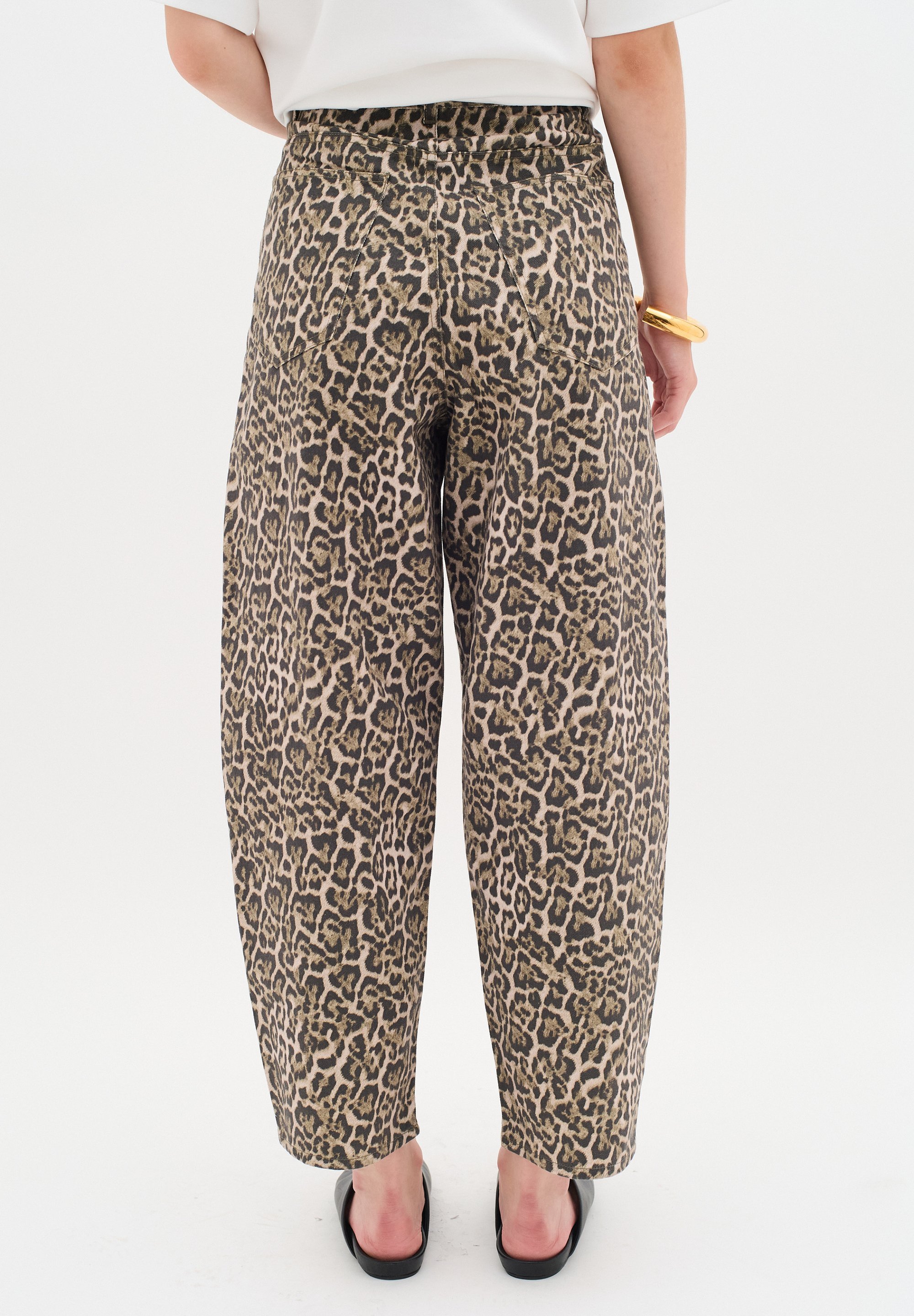 InWear Relaxed fit jeans - klassiek luipaardprint
