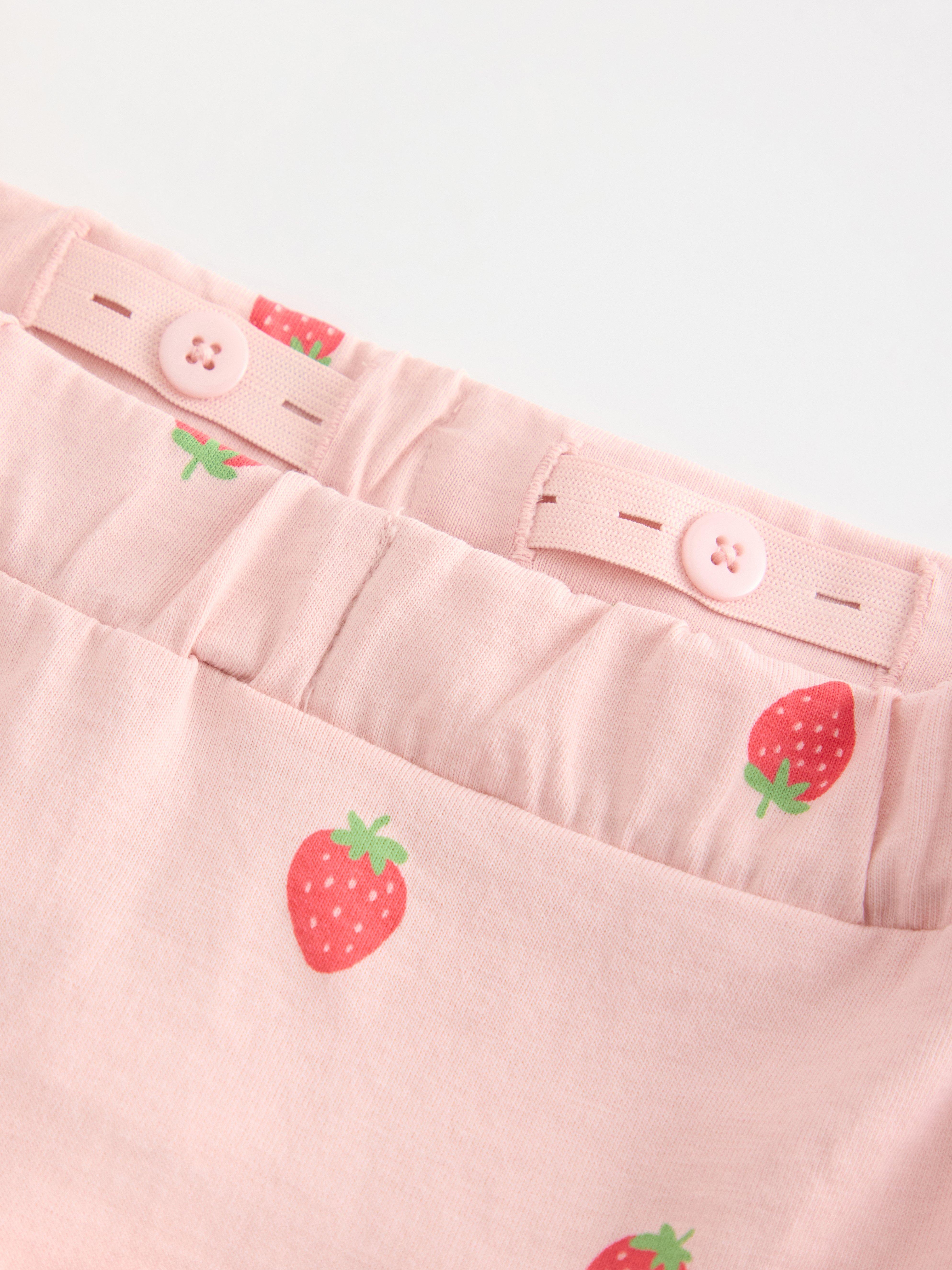 Saia estampada rosa claro