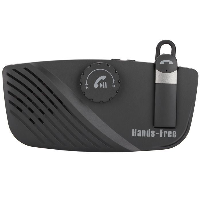 Kit mains libres Bluetooth - Antibruit - Voiture - Multipoint - Longue durée de batterie - Noir