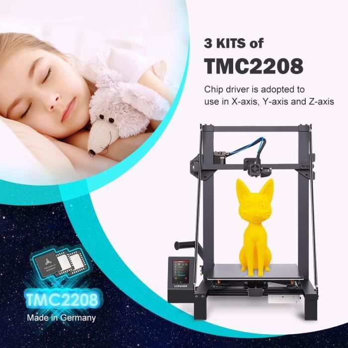 FDMLONGER LK5 PRO Low Noise FDM 3D Printer 20-150mm/s with 4.3'' Color Touchscreen