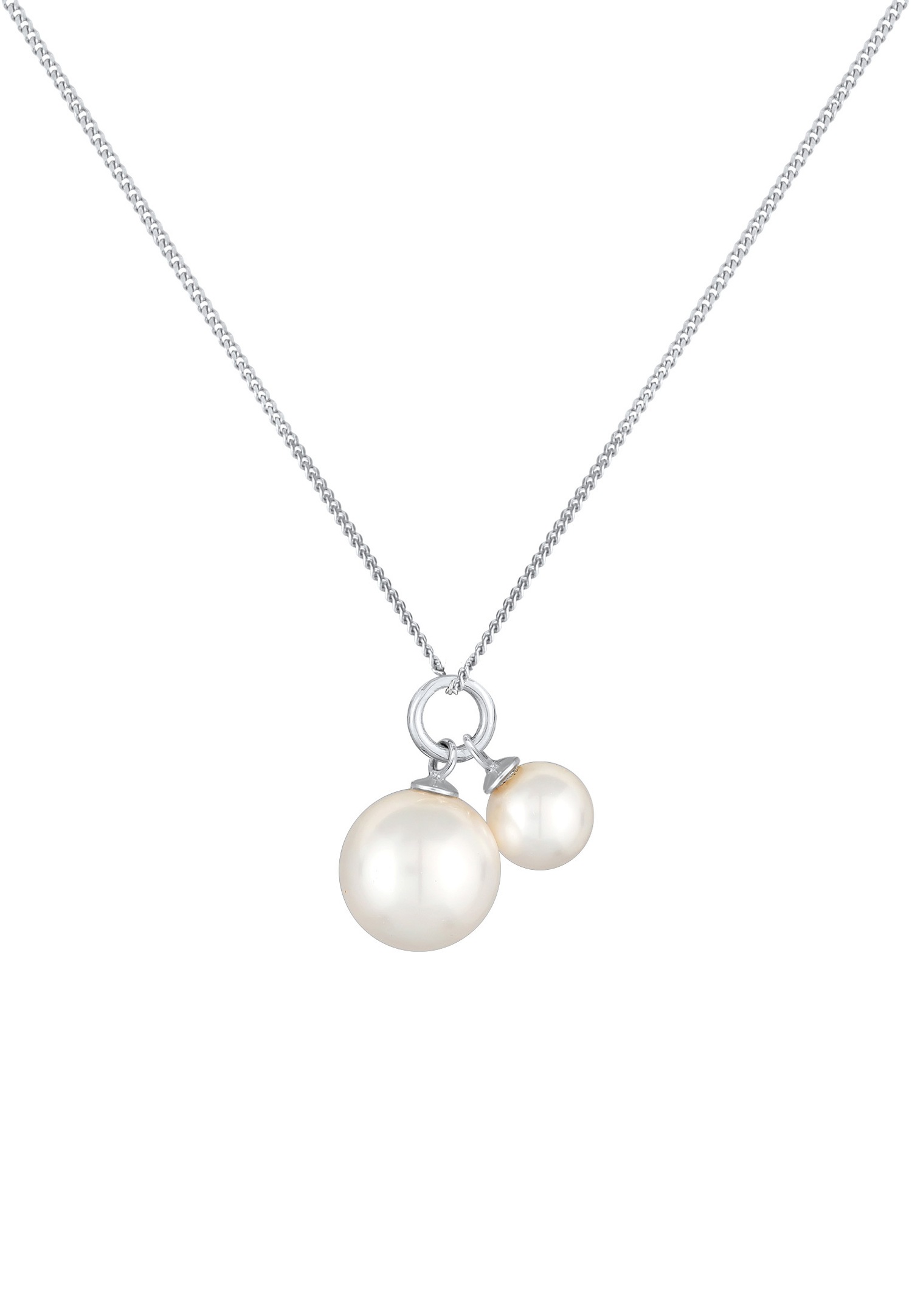 Nenalina Pendentif femme perle duo classique en argent sterling 925