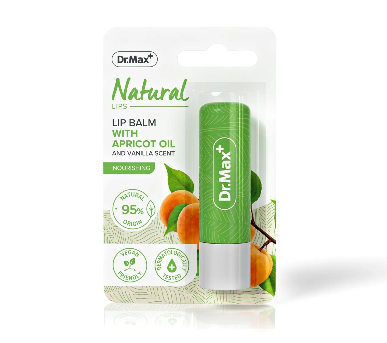 DR. MAX Dr.Max Natuurlijke Lippenbalsem met Abrikozenolie Voedende Lippenbalsem