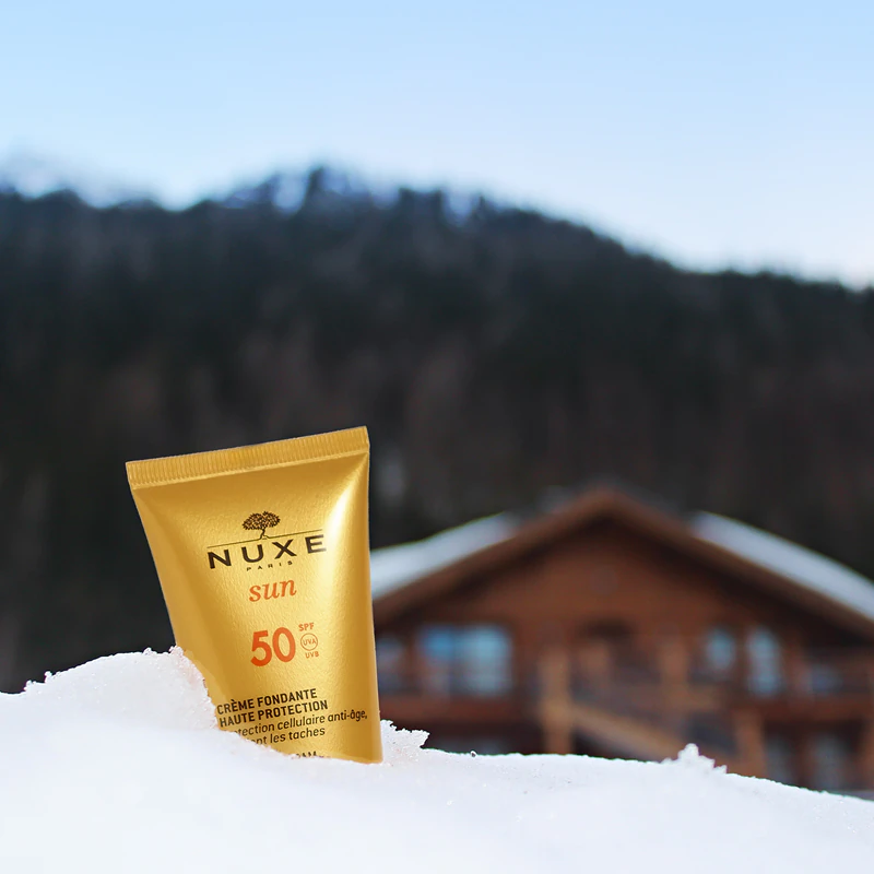 Protetor solar facial Nuxe Sun Melting Cream de alta proteção FPS 50