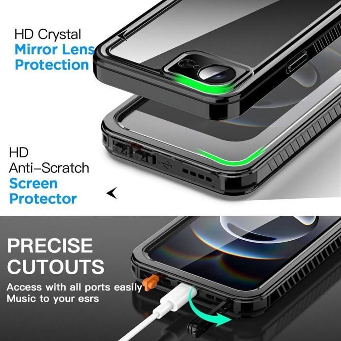 Funda impermeable para iPhone 16e de 6,1