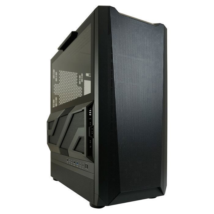 Gaming Case - LC-POWER - 900B Lumaxx Gloom - Mid Tower - Black - 3 Fans - ATX