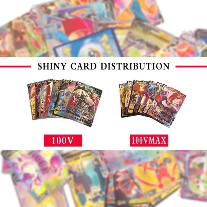 Cartas Pokémon - Genéricas - 200 Piezas - Divertidas Cartas Metálicas - Juego de Cartas Coleccionables - Para Niños