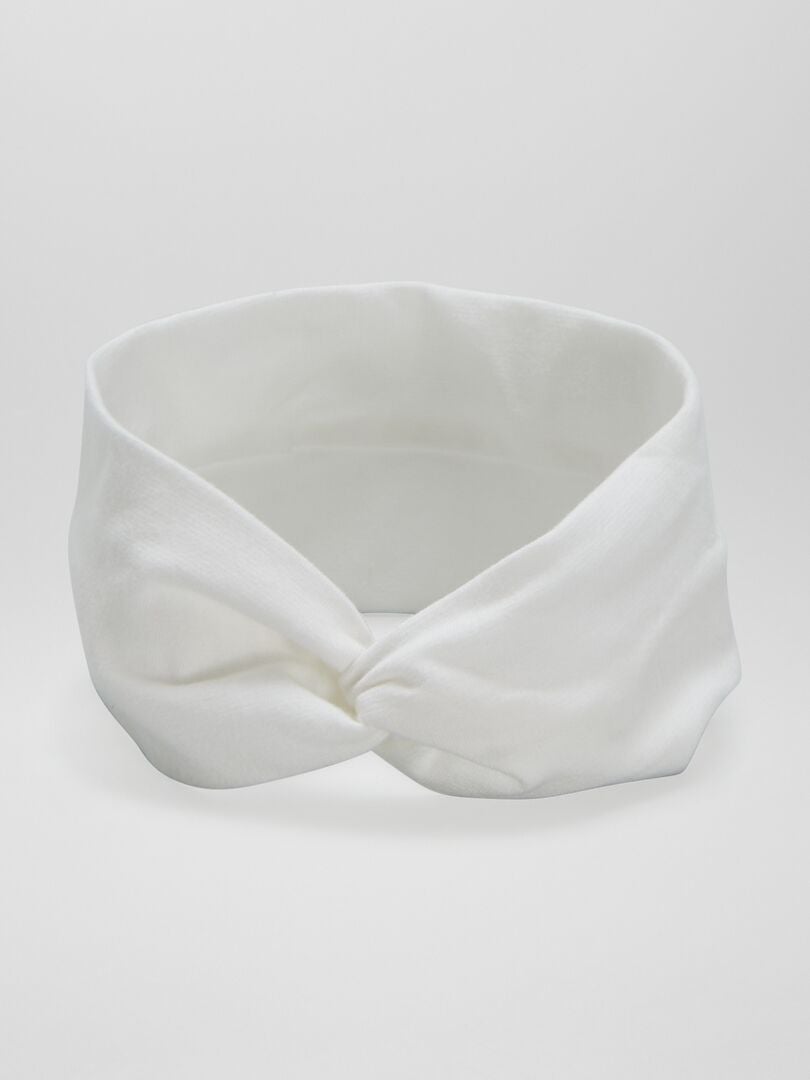 Conjunto de 2 diademas de punto con cruz - ROSA