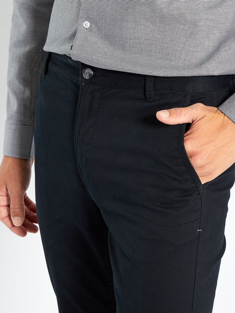 Calça chino skinny stretch - tamanho 32 - preta