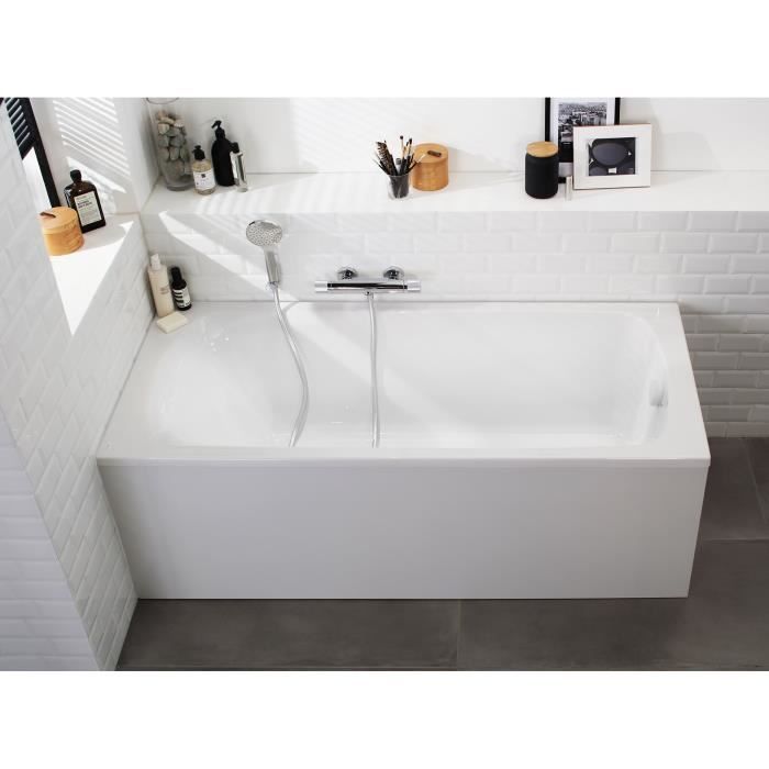 Jacob Delafon E6115-00 Brive Bañera rectangular 170x75 cm blanco