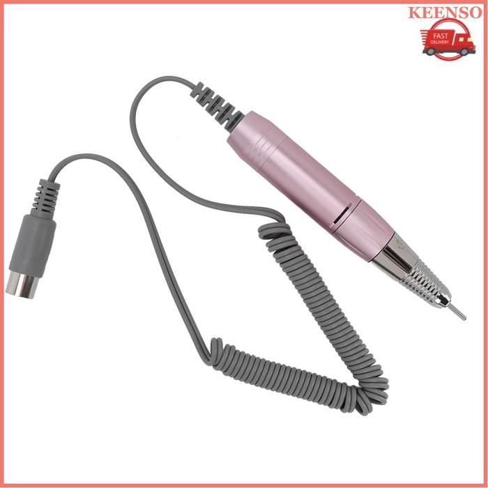 Mango para máquina perforadora de uñas KEENSO, rosa, ajustable de 0 a 3000 rpm, de metal, eléctrico, para manicura.