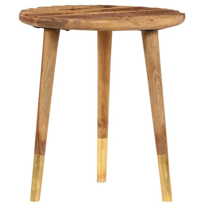 vidaXL Tables basses 2 pcs Bois solide de Sesham