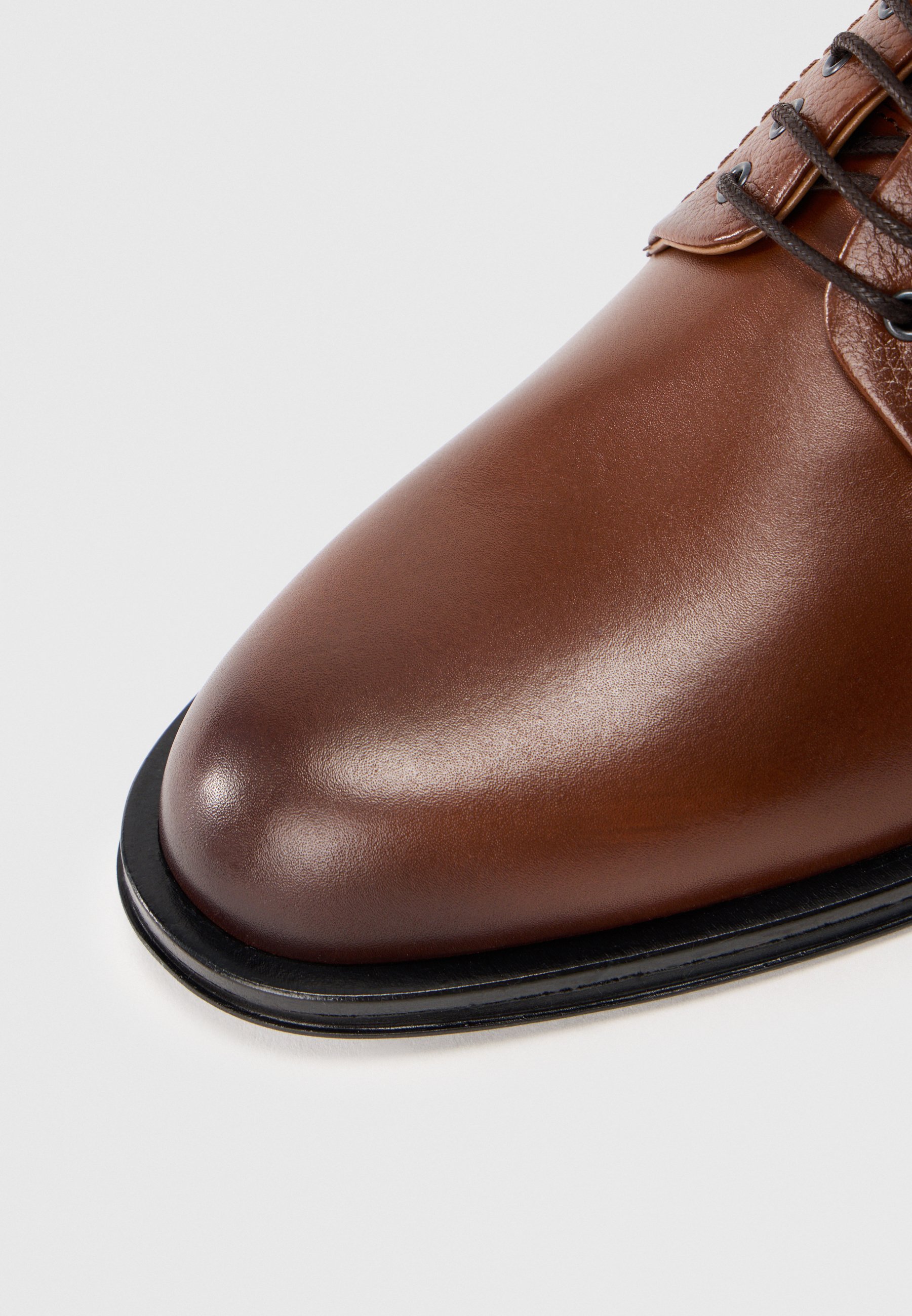 Tommy Hilfiger CORPORATE DERBY - Eleganti scarpe stringate - cognac invernale