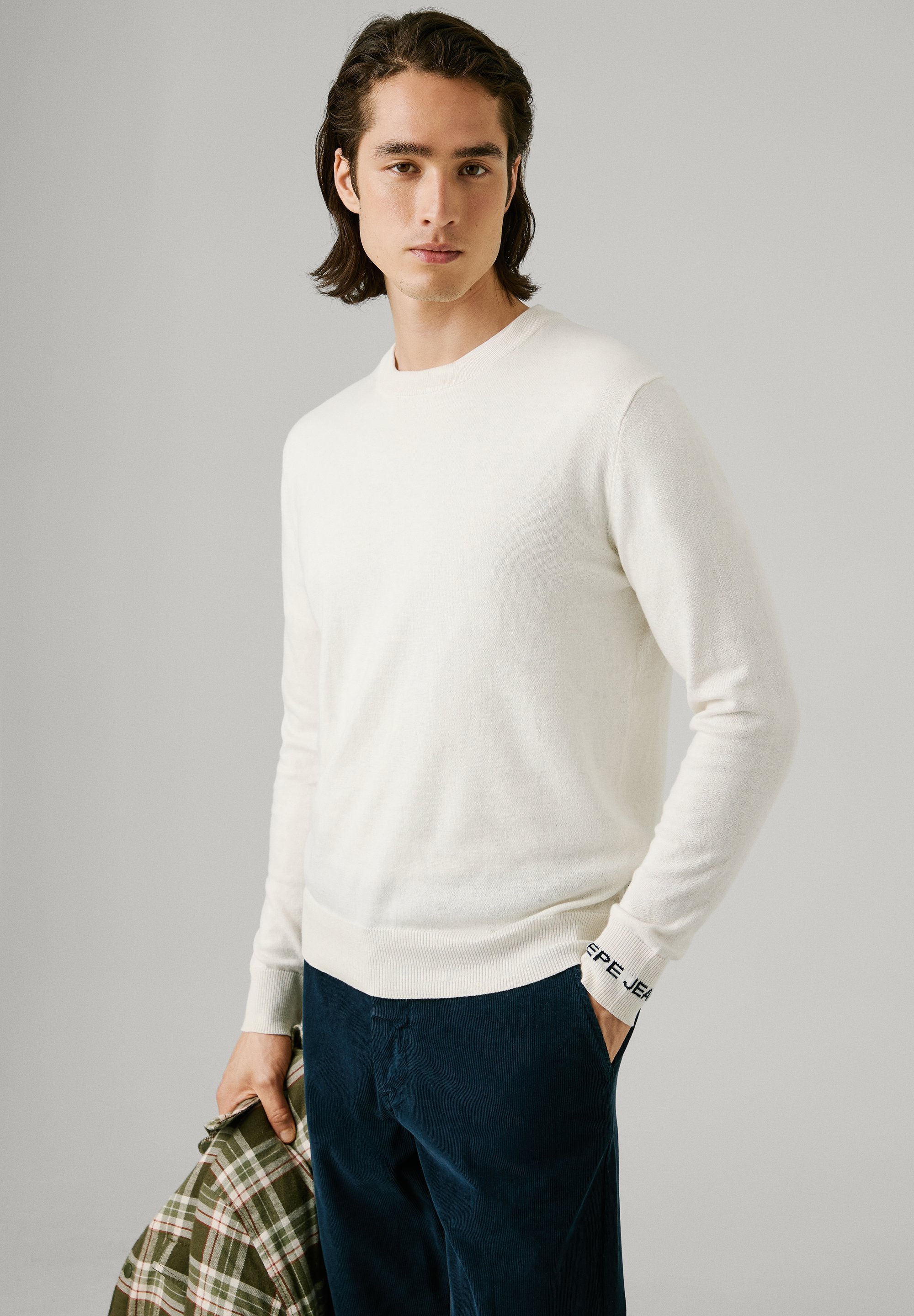 ANDRE CREW NECK - Genser - ivory whitePepe Jeans