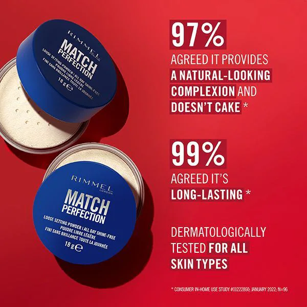 Rimmel Match Perfection Løspudder Honning 002 18G