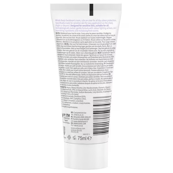 Dove dezodorans za cijelo tijelo s lavandom i kamilicom 75 ml