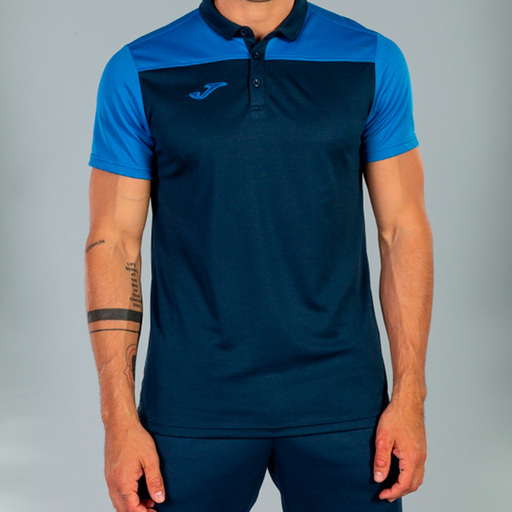 Joma Polo Manga Curta Hobby II Navy Royal