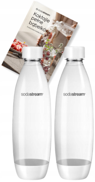 Zestaw butelek SodaStream Fuse białe do zmywarki