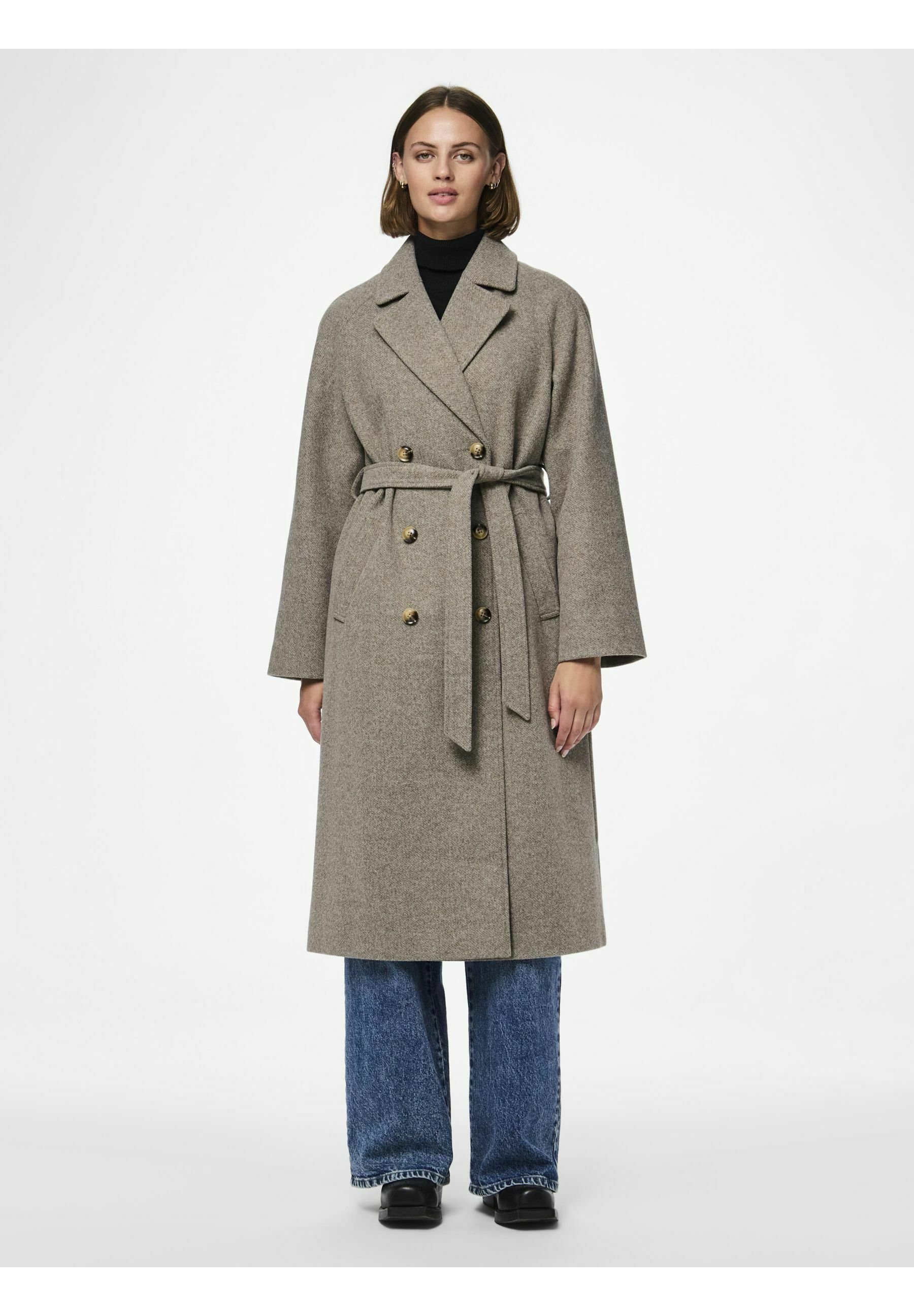 Pieces PCMARBEL - Trenchcoat - morel