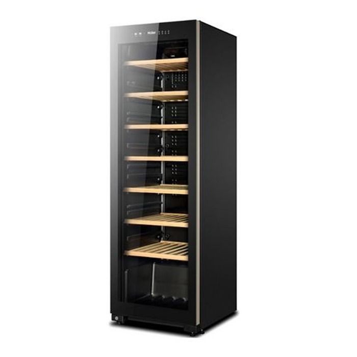 HAIER WS171GA – Weinkeller zur Reifung – 171 Flaschen – Freistehend – A – B 59,5 x H 185 cm – Schwarz
