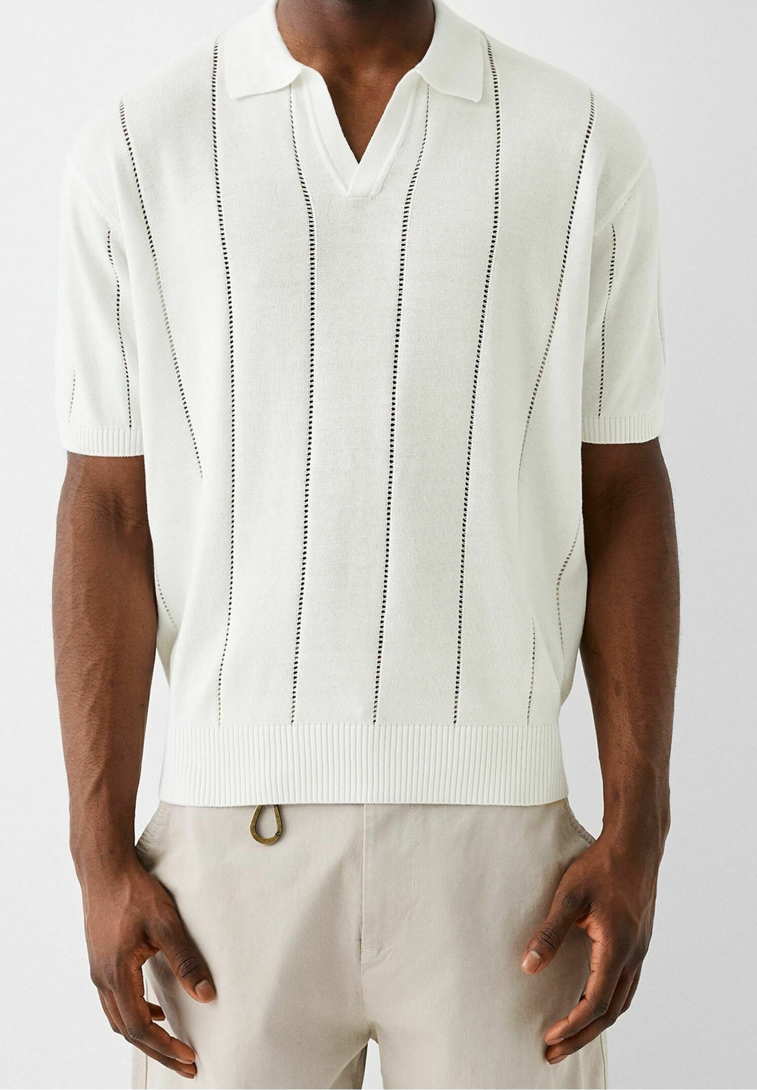 Camisa polo Bershka - branca