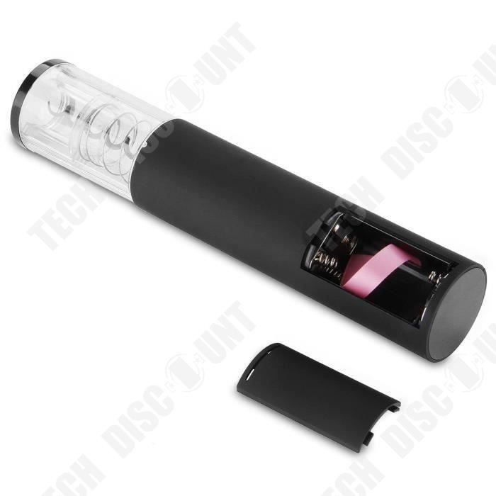 Abrebotellas eléctrico - TECH DISCOUNT - Negro - Diseño contemporáneo - 2 unidades