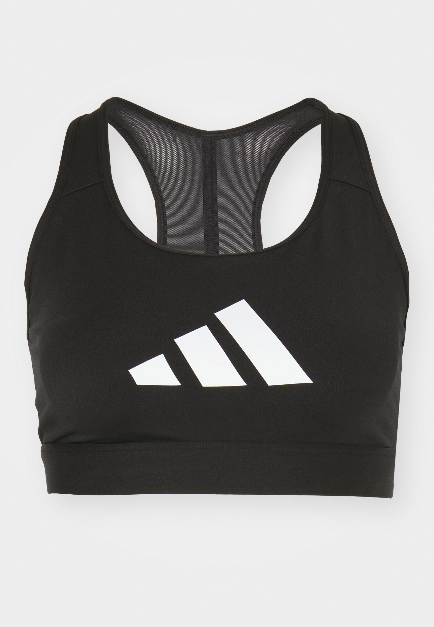 Soutien-gorge de sport adidas Performance POWERREACT BIG LOGO GRAPHIC - Maintien léger - Noir
