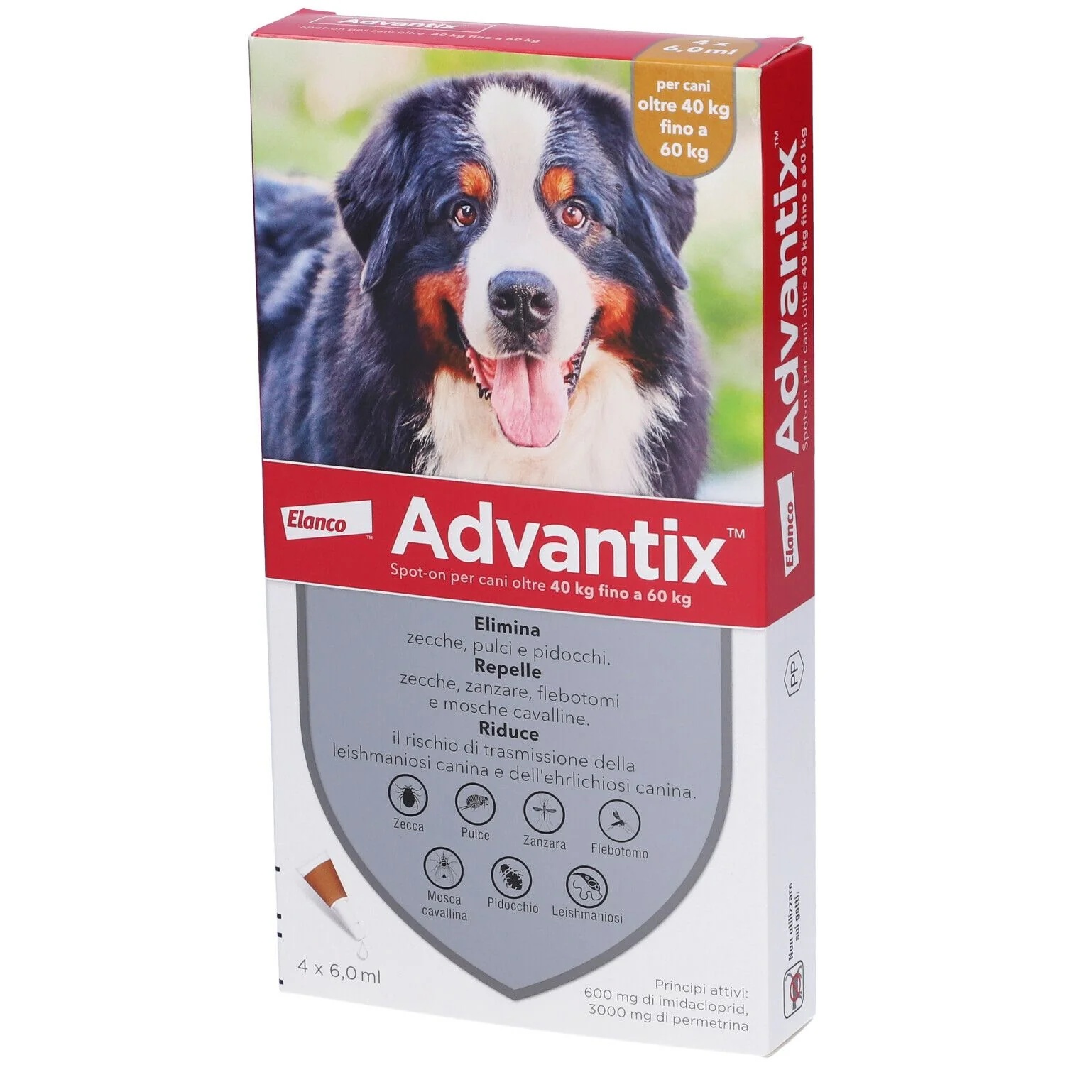ADVANTIX Advantix Spoton 4 pipetten bruin 40 60 kg