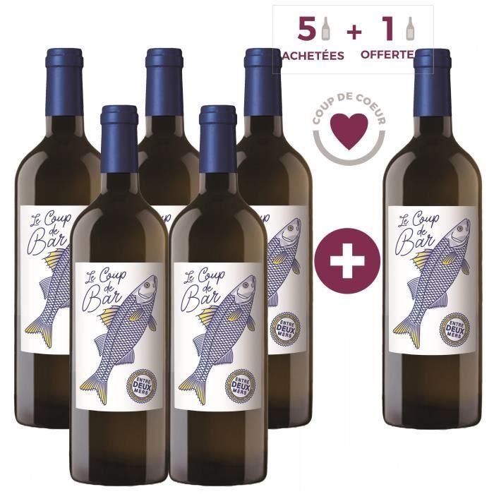 Le Coup de Bar  Entre Deux Mers - Vin blanc de Bordeaux x6 2024