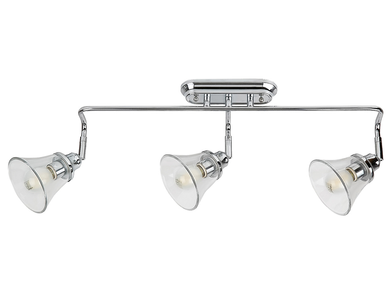 Lampa sufitowa łazienkowa Antoine 3-punktowy metalowa srebrna