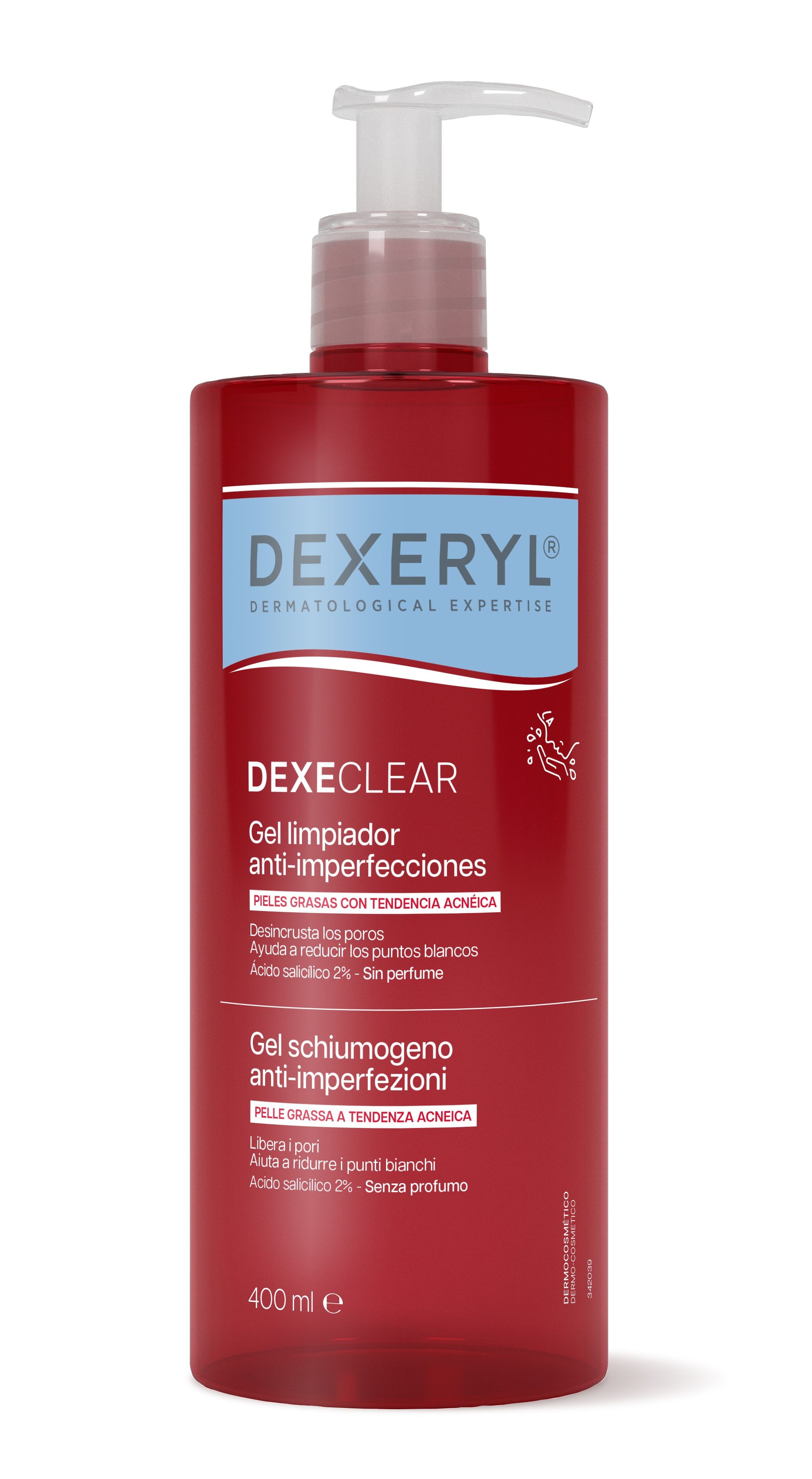 Dexeclear čistilni gel proti nepravilnostim zdravljenje aken