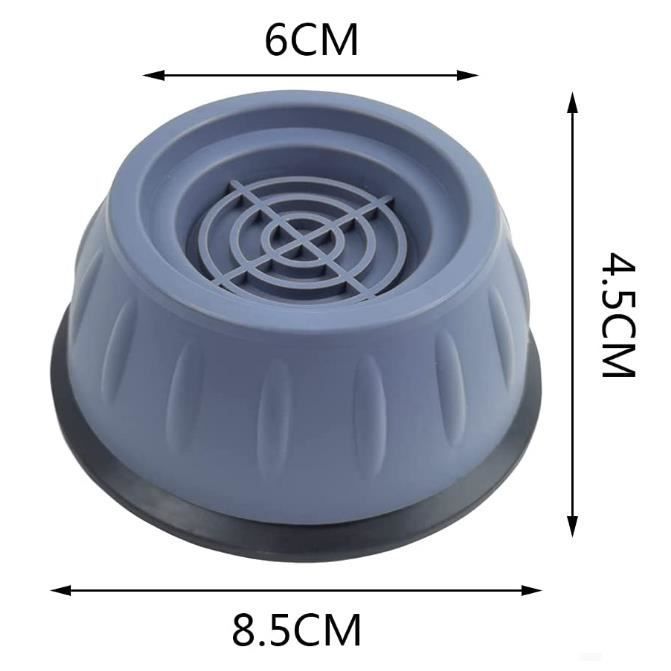Wasmachinevoetjes - ZHUODIKE - Universeel voor wasmachines en drogers - Antivibratie - Wit