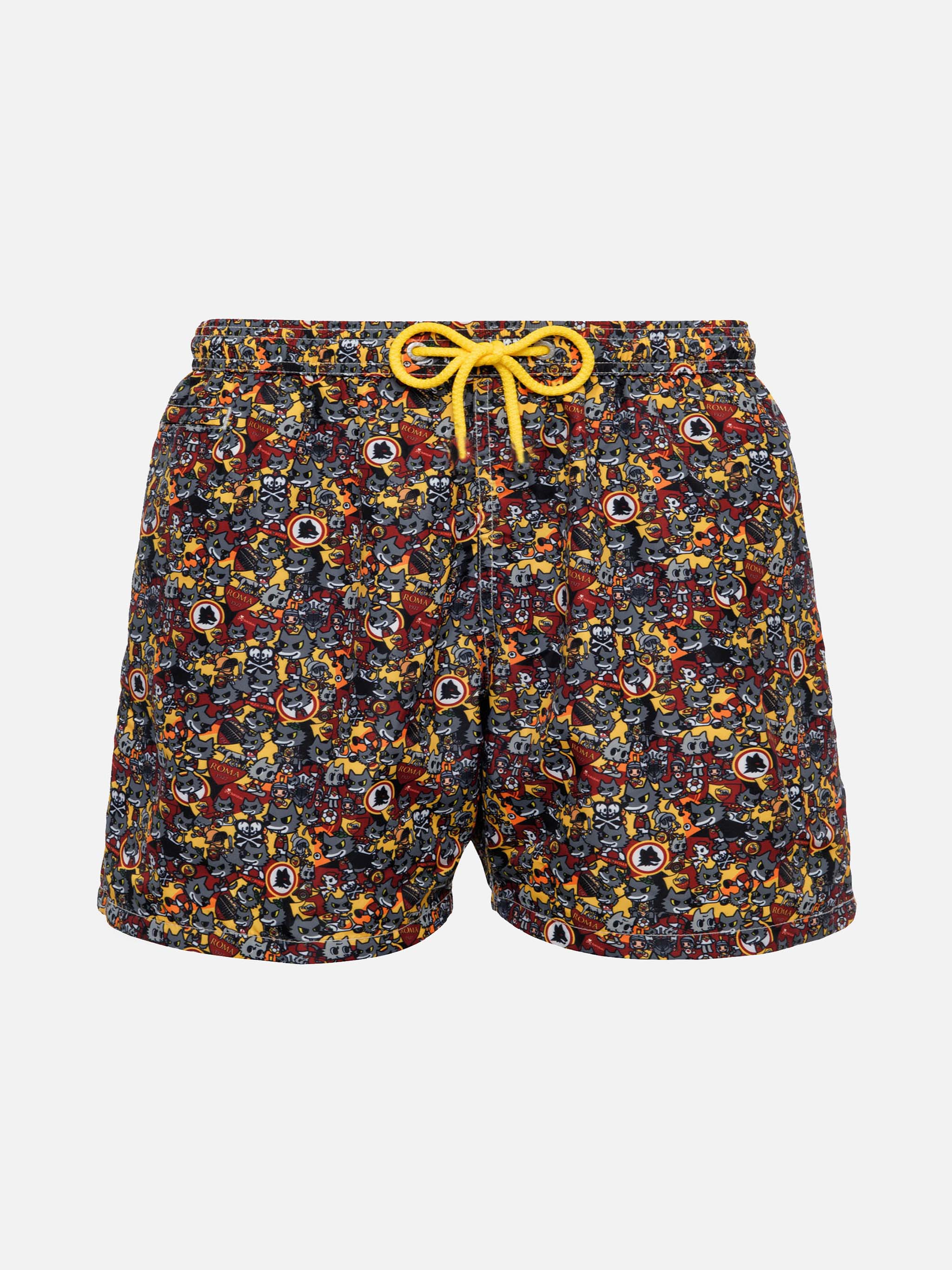 Costume da bagno da bambino in tessuto leggero con stampa Roma | EDIZI