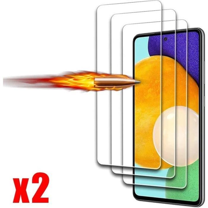 Pellicola protettiva in vetro temperato per Samsung Galaxy A52s 5G - Confezione da 2 - Trasparente - PROSHOP
