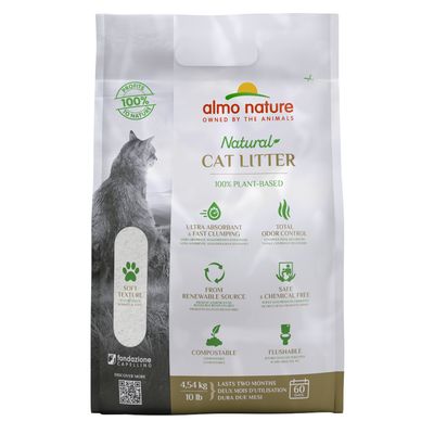 Areia higiênica para gatos Almo Nature
