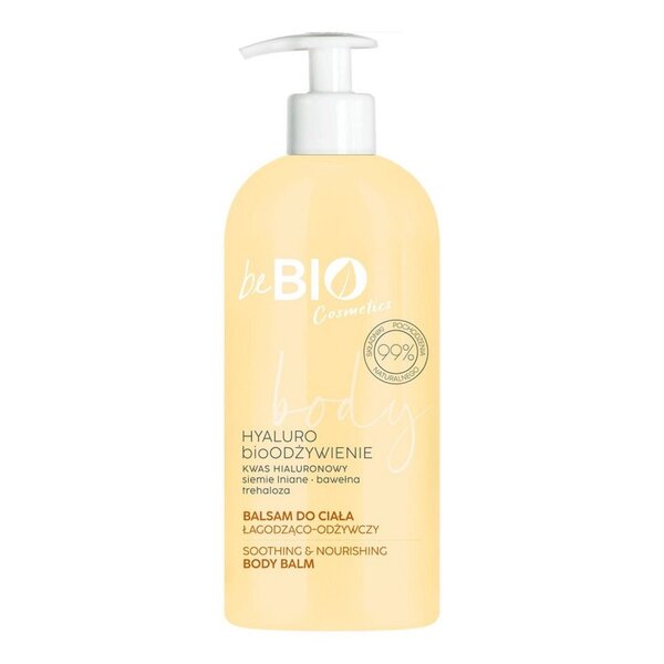 beBIO HYALURO raminamasis kūno balzamas be kvapiklių 350 ml