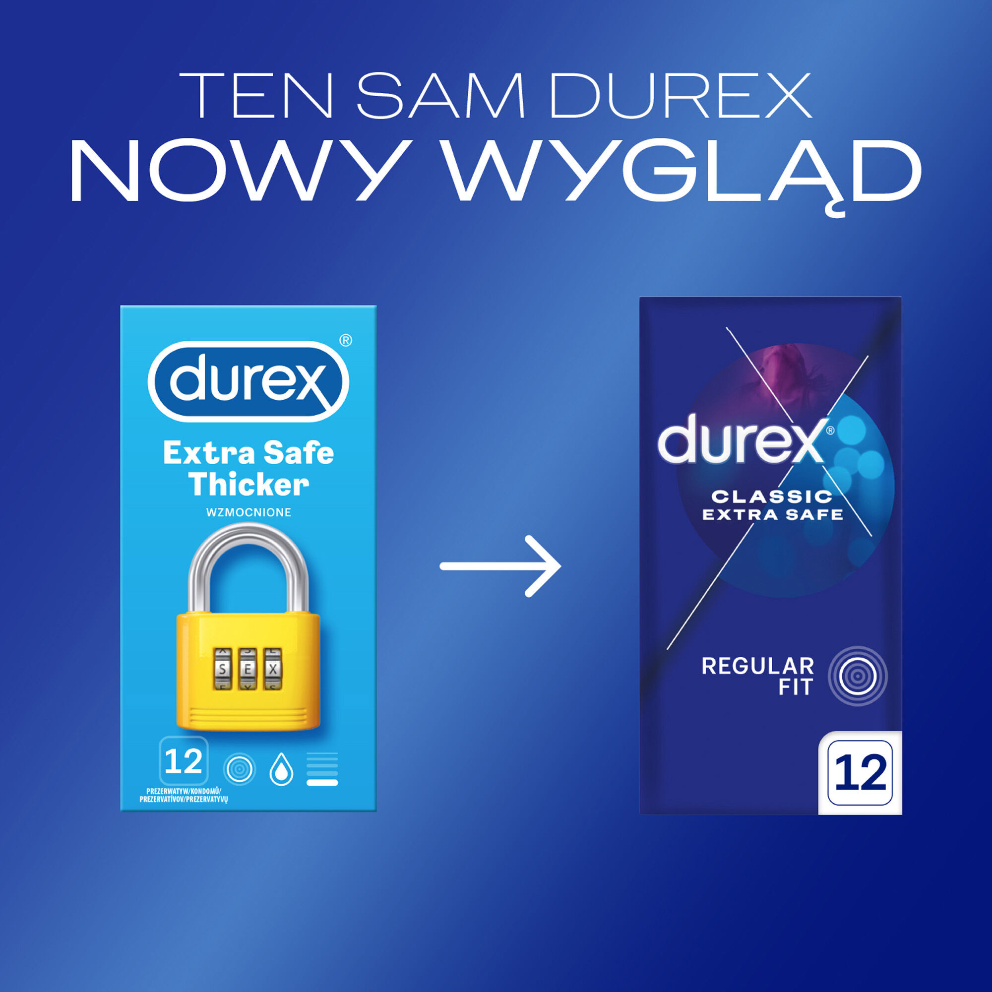 Durex prezervatīvi 12 gab. īpaši droši
