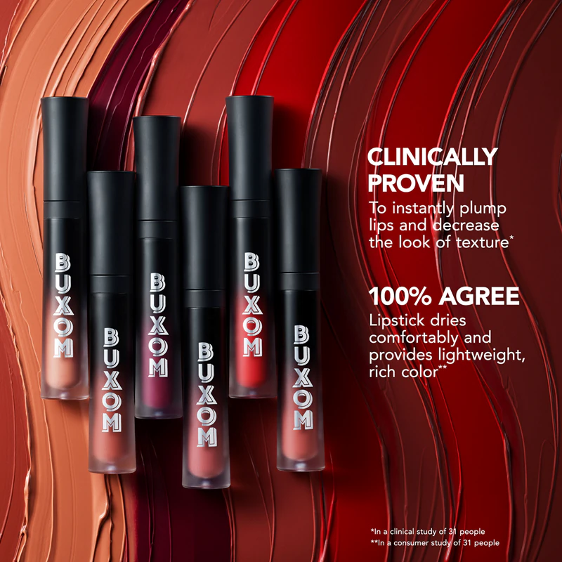 Batom líquido Buxom FULL ON™ PLUMPING MATTE com acabamento matte