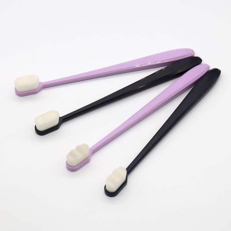 Brosse à dents ultra-fine Wave Nano Million Bristles Micro Soft avec support, brosse à dents portable, produit écologique pour le soin bucco-dentaire