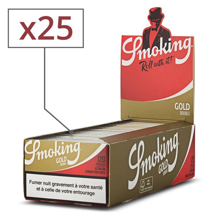 REGULAR SMOKING GOLD rolling papers (pack of 25)