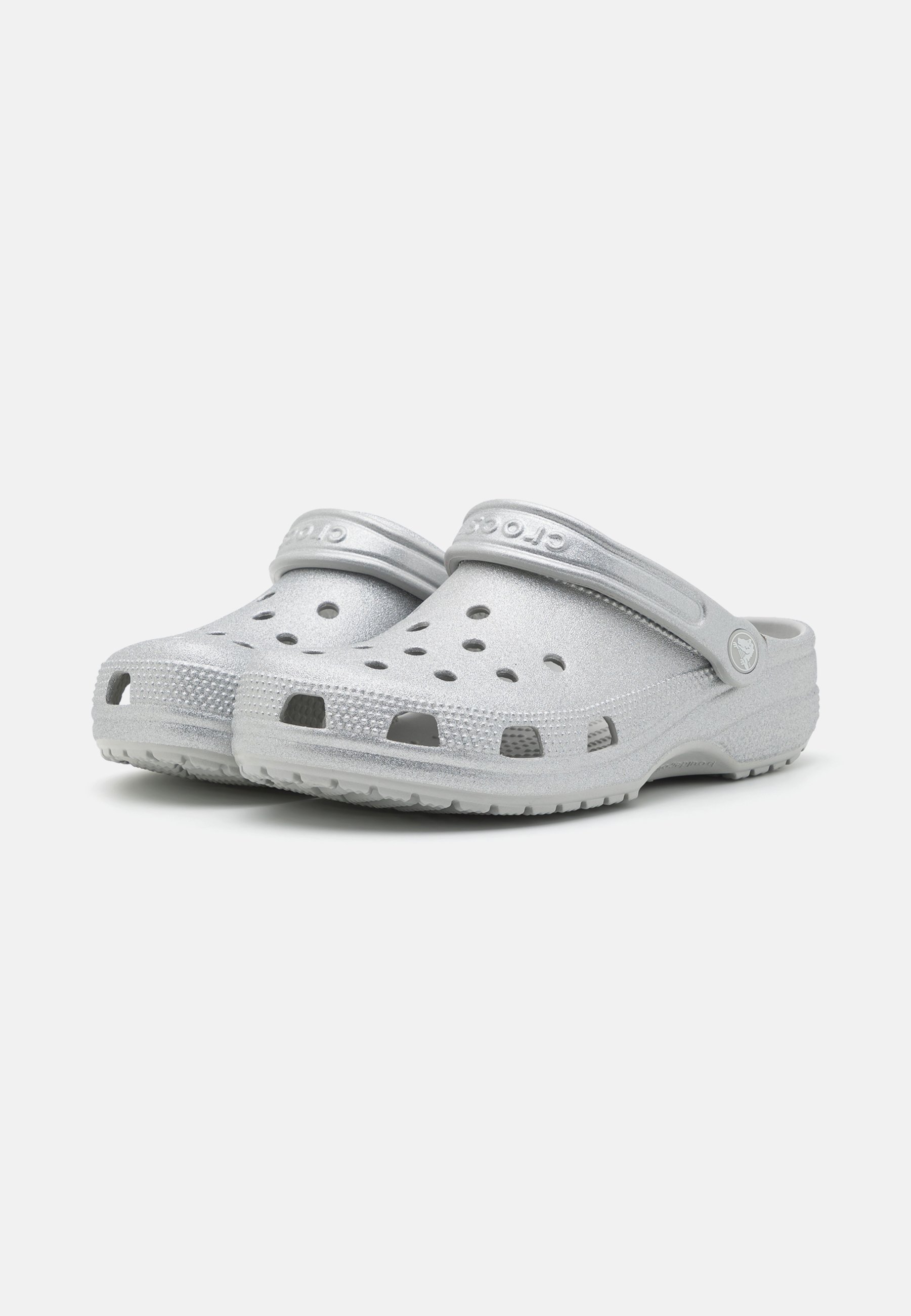 Crocs CLASSIC GLITTER - Klompen - zilver
