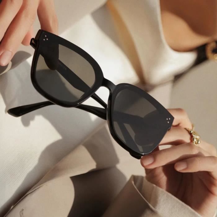 Occhiali da sole da donna SHARPHY, nuova montatura grande, occhiali da sole polarizzati neri alla moda per viaggi, anti-UV