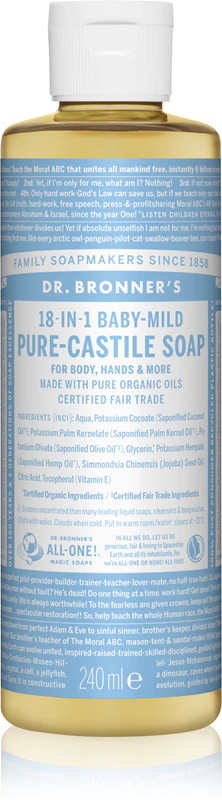 Dr. Bronner's Baby-Mild All-Purpose Liquid Soap