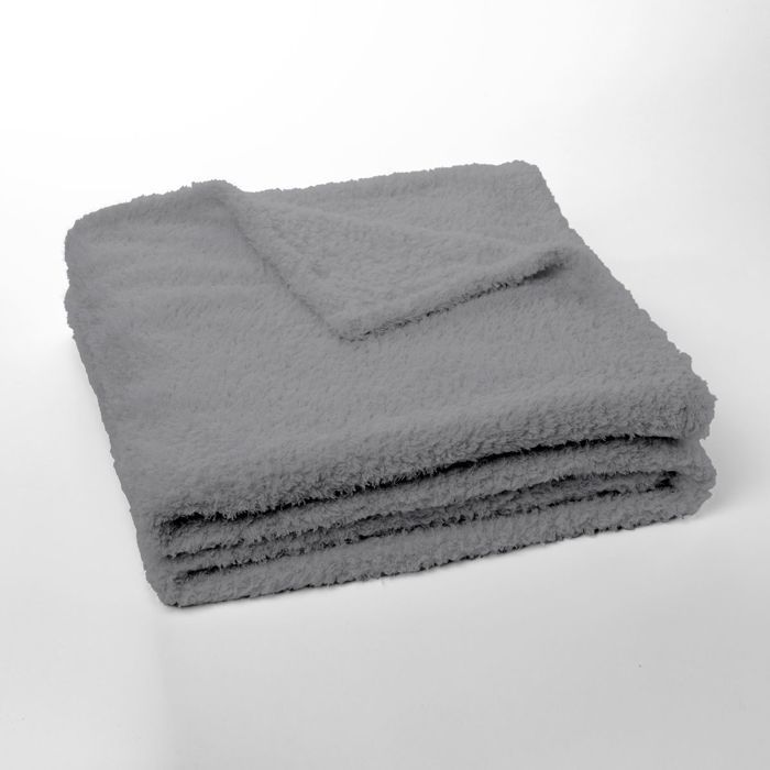 Manta de osito de peluche - AGRADABLE Y CÁLIDA - HOY - Gris 180x220cm