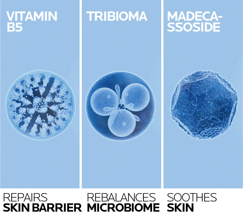 Bálsamo calmante Cicaplast Baume B5+ da La Roche-Posay para pele sensível e irritada.