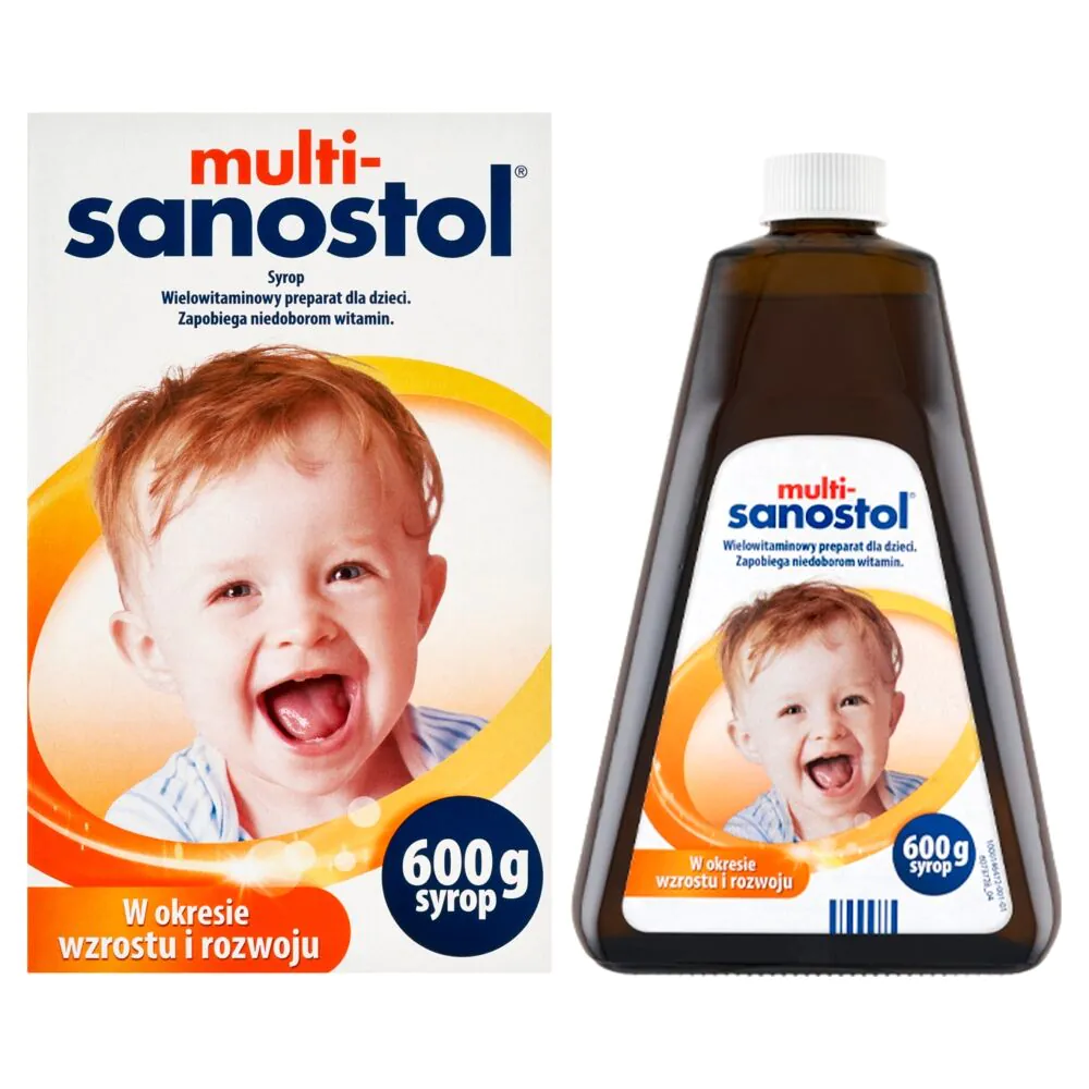Multi-Sanostol Wielowitaminowy syrop dla dzieci, 600 g