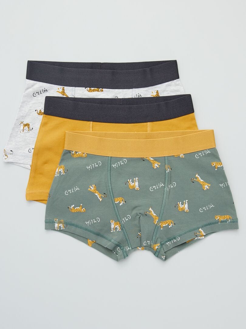 Set van 3 boxershorts - GROEN
