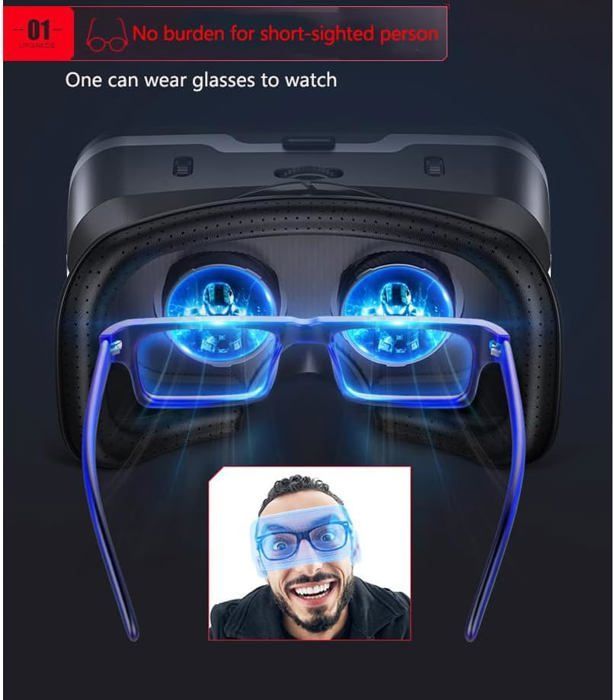 Casque De Réalité Virtuelle Avec Contrôleur Et Casque Pour Enfants Et Adultes,Jeux Vidéo 3D,Ensemble De Lunettes De Réalité Virtue