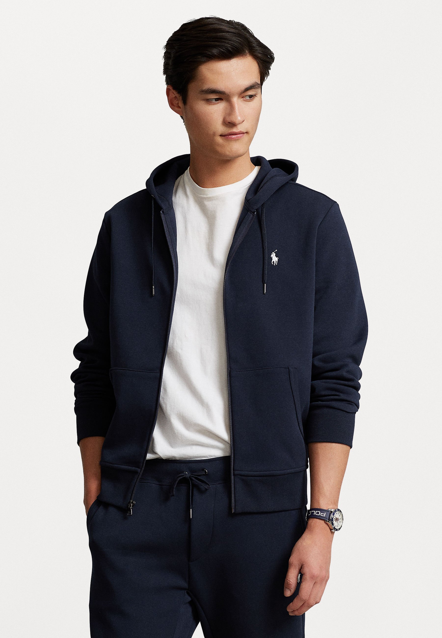 Polo Ralph Lauren Kapuzenpullover mit Reißverschluss – Fliegerblau