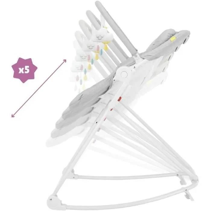Silla alta Badabulle Compact'Up, plegable ultracompacta, cómoda, multiposición, color caramelo + kit de cuidado de estropajo GRATIS